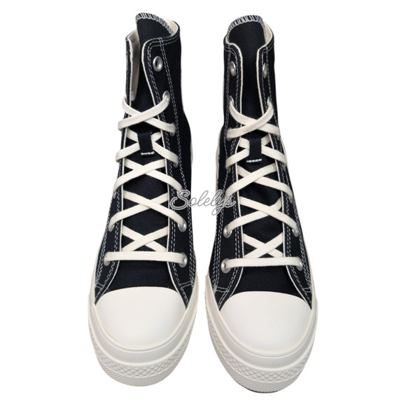 Converse Chuck 70 De Luxe Heel Platform Black Egret Sneaker Boot Womens 11 NEW - Picture 2 of 8